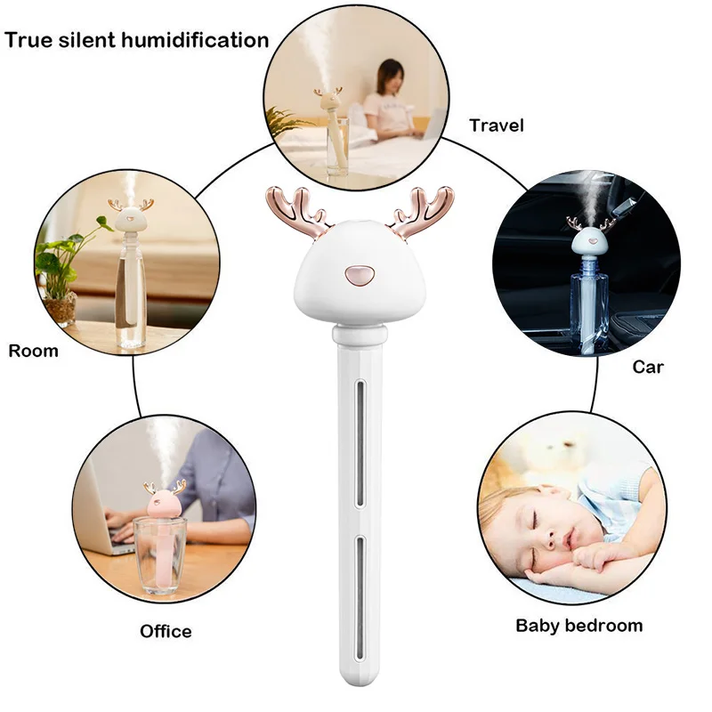 Dismountable Portable Air Humidifiers Aroma Essential Oil Diffuser USB Mist Maker Fogger Car Purifier for Home Office Car