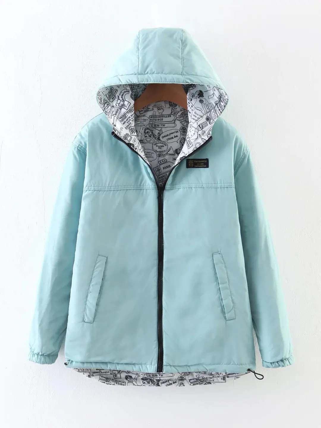 Autumn And Winter New Style plus Cotton Both Sides Wear Jacket Women's Cotton-padded Clothes Students Thin Cotton Coat
