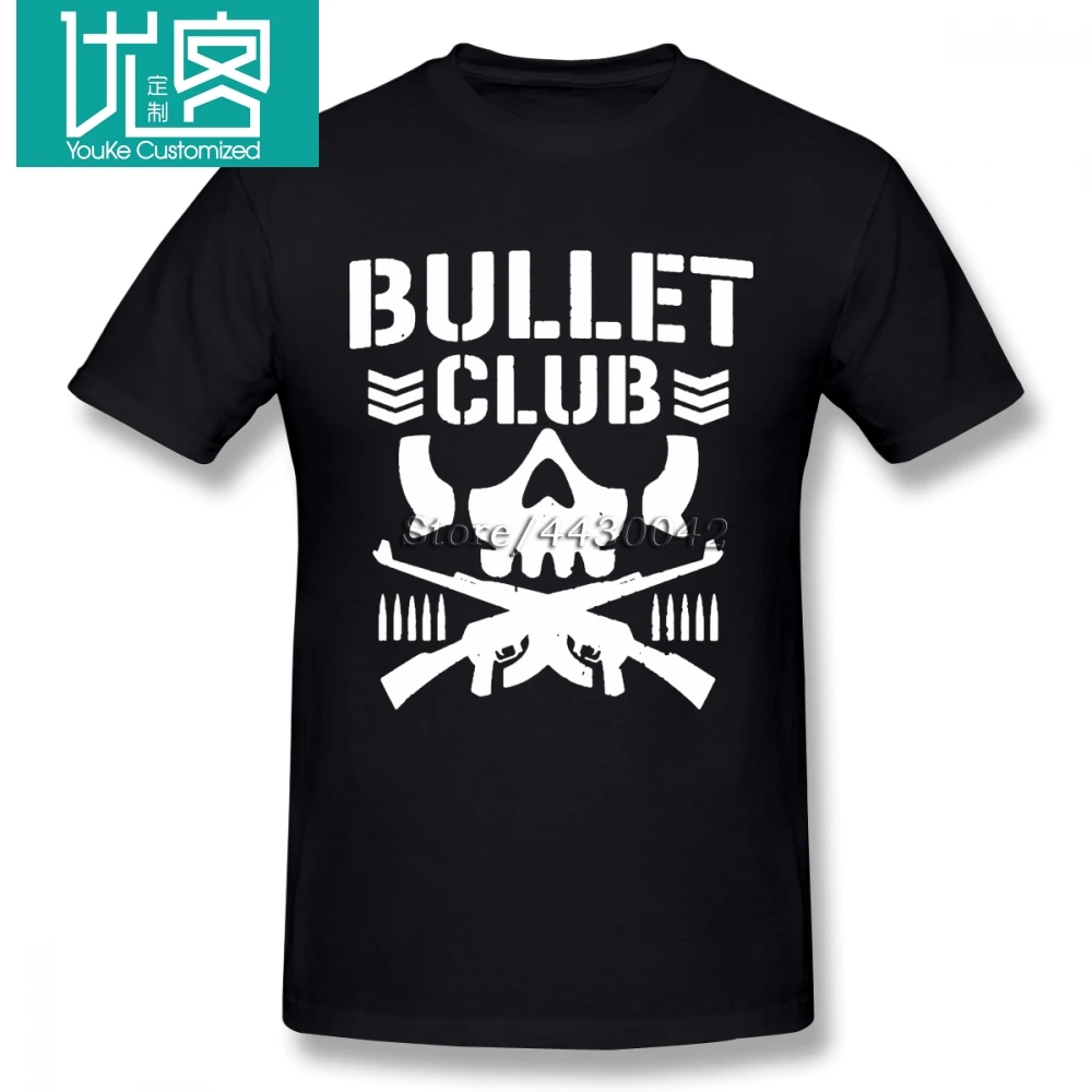 

Bullet Club T-shirt For Men Dropshipping Summer Short Sleeve Cotton Plus Size Custom Team Tee 4XL 5XL 6XL