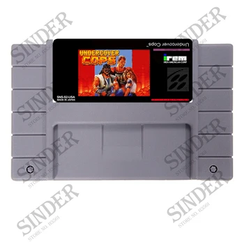 

Undercover Cops USA Version 16 bit Big Gray Game Card For NTSC Game Player