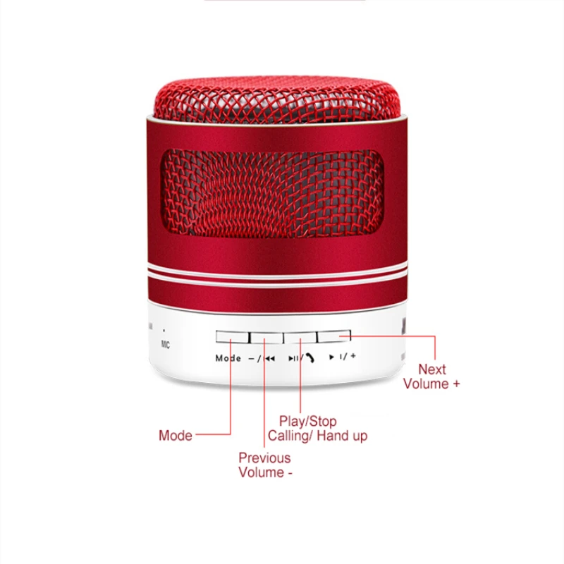 C8 Мини Bluetooth динамик Портативный беспроводной громкий динамик звук 3D стерео музыка открытый динамик Поддержка FM TF Громкая связь вызов