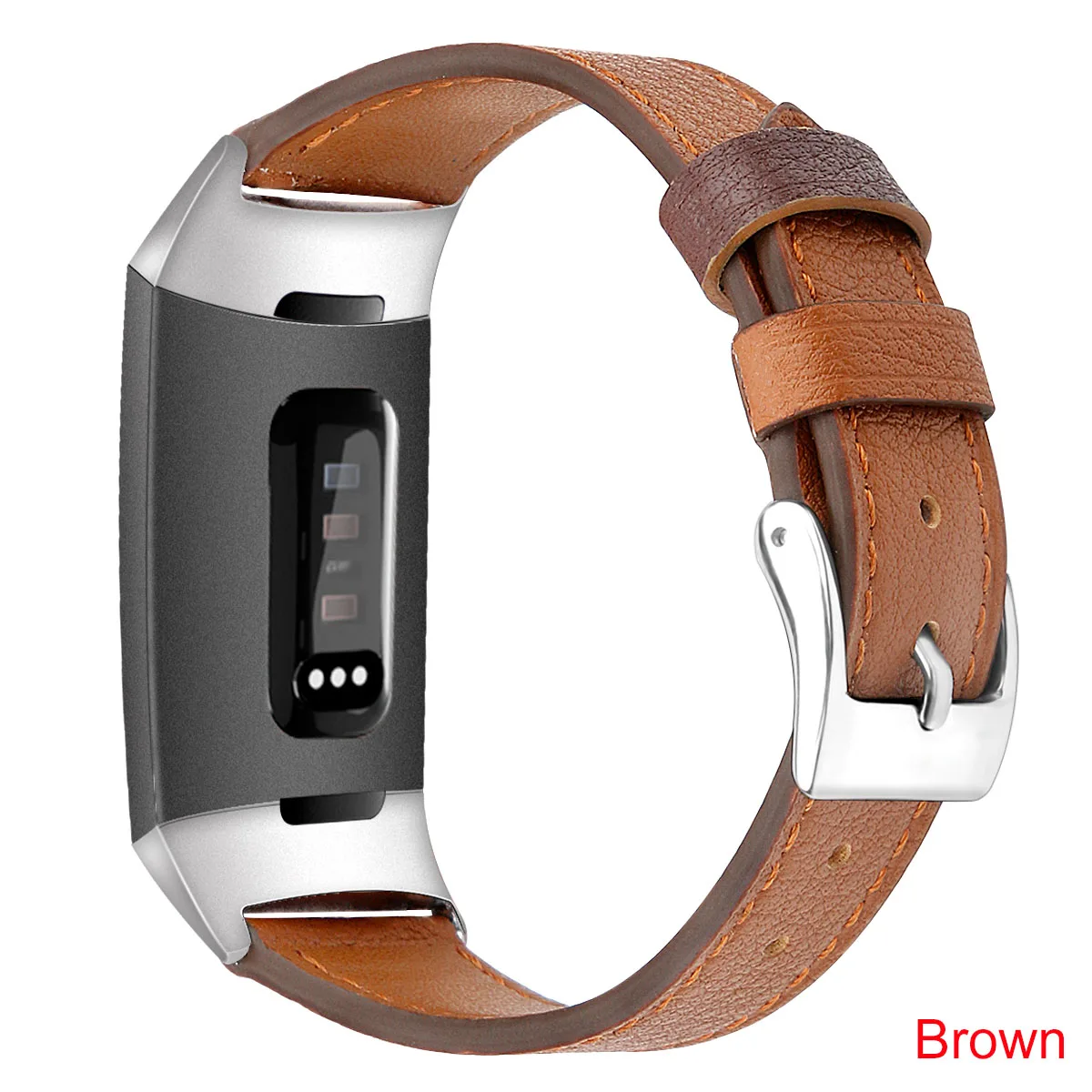 Essidi For Fitbit Charge 3 4 Leather Band Women Men Smart Bracelet Replacement For Fitbit Charge 3 4 Wristband Watch Strap Loop 