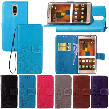 

Case for Huawei P10/P8 Lite 2017 Flip Stand PU Leather Strap Case Four Leaf Clover Wallet Cover Bag
