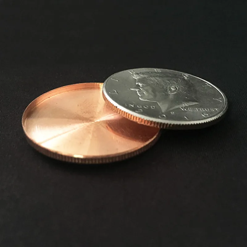 

1pc Expanded Shell (head, Half Dollar) Magic Tricks Coin Appear/Vanish Magia Magician Accessory Close Up Illusions Props Gimmick