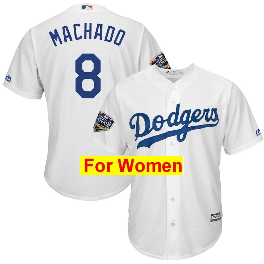 Женщины Джерси#8 Manny 27 Matt Kemp 74 Jansen 13 Max Muncy 66 Yasiel Puig World - Цвет: Бежевый