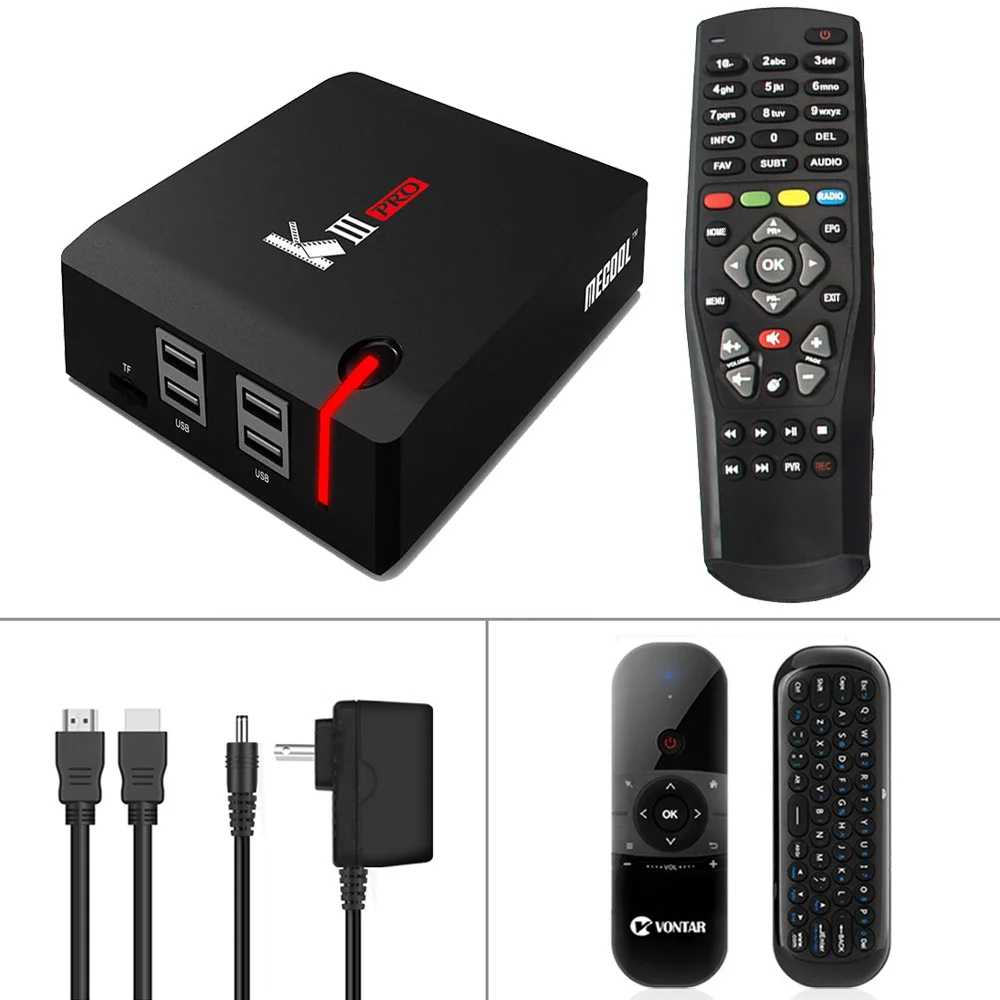 MECOOL KIII PRO DVB-S2 DVB-T2 DVB-C декодер Кода Android 7,1 ТВ коробка 3 Гб оперативной памяти, 16 Гб встроенной памяти, K3 Pro Amlogic S912 Octa Core 64bit 4K комбинированный набор компьютерной приставки к телевизору - Цвет: Add 057 Air mouse