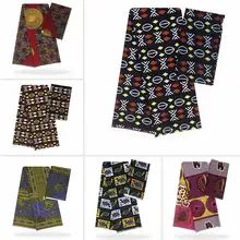 Горячая Gahna Стиль атласная шёлковая ткань с органзы Лента Африканский Воск дизайн! YBG03