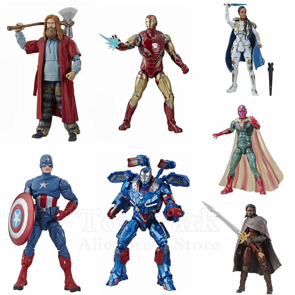 

Marvel Legends 2019 Avenger 4 Endgame Iron Man MK85 Captain America Valkyrie Vision Heimdall 6" Action Figure Fat Thor BAF Toys