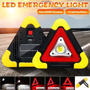 

Multi-functional Tripod Warning Lamp Work Light Emergency Light For Auto Solar USB Charging Emergency Stop Sign