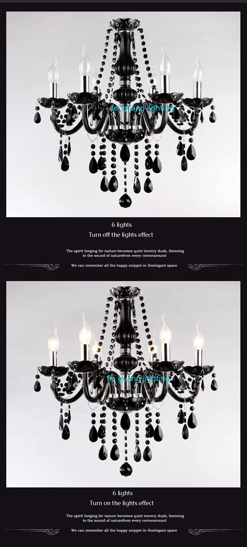 Black Crystal Chandelier Candle Chandelier Glass Chandelier Living Room Restaurant Hotel Chandelierglass Crystals For Chandelier