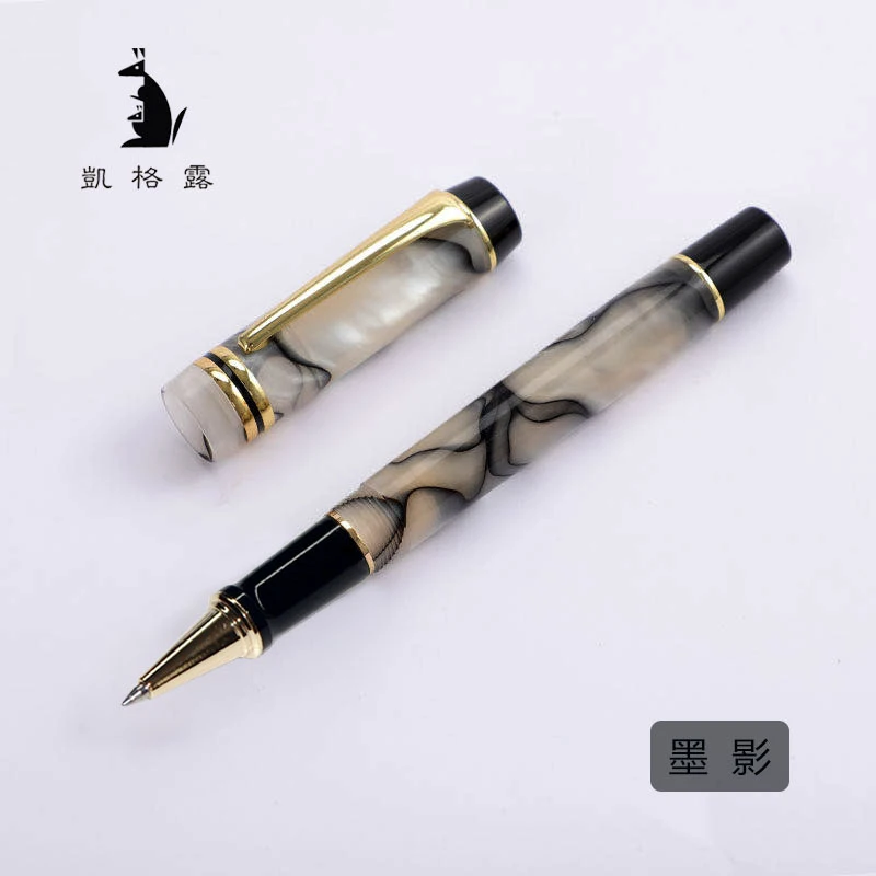 New Kaigelu 316 Celluloid Roller Ball Pen With Smooth Refill Marble White Pattern Writing Pens Fit Office & School & Home
