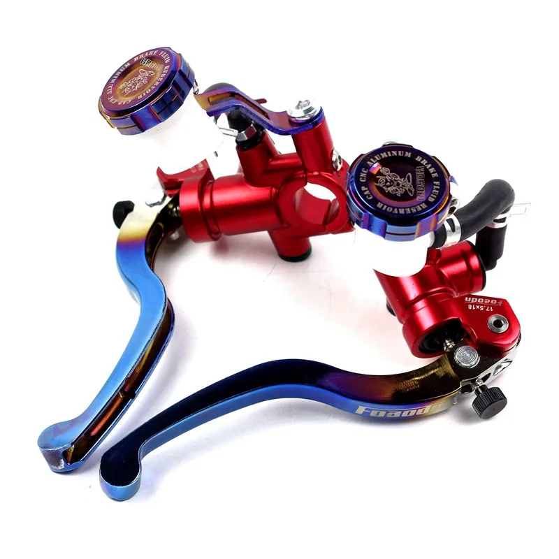 7/8-inch Universal Motorcycle Brake Handles Handlebars Hydraulic Clutch Master Cylinder Levers for HONDA Yamaha clutch brake lever set