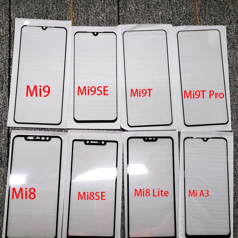 2 шт./партия, 2 упаковки, полностью проклеенное закаленное стекло для Xiaomi Mi 9 SE 8 Lite A3 9T Pro Mi A2 Lite, защитная пленка на весь экран