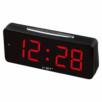 

LED Big Numbers Electronic Desktop Clock AC Power digital table alarm clock with Snooze Sleep Function Digital Alarm Clock