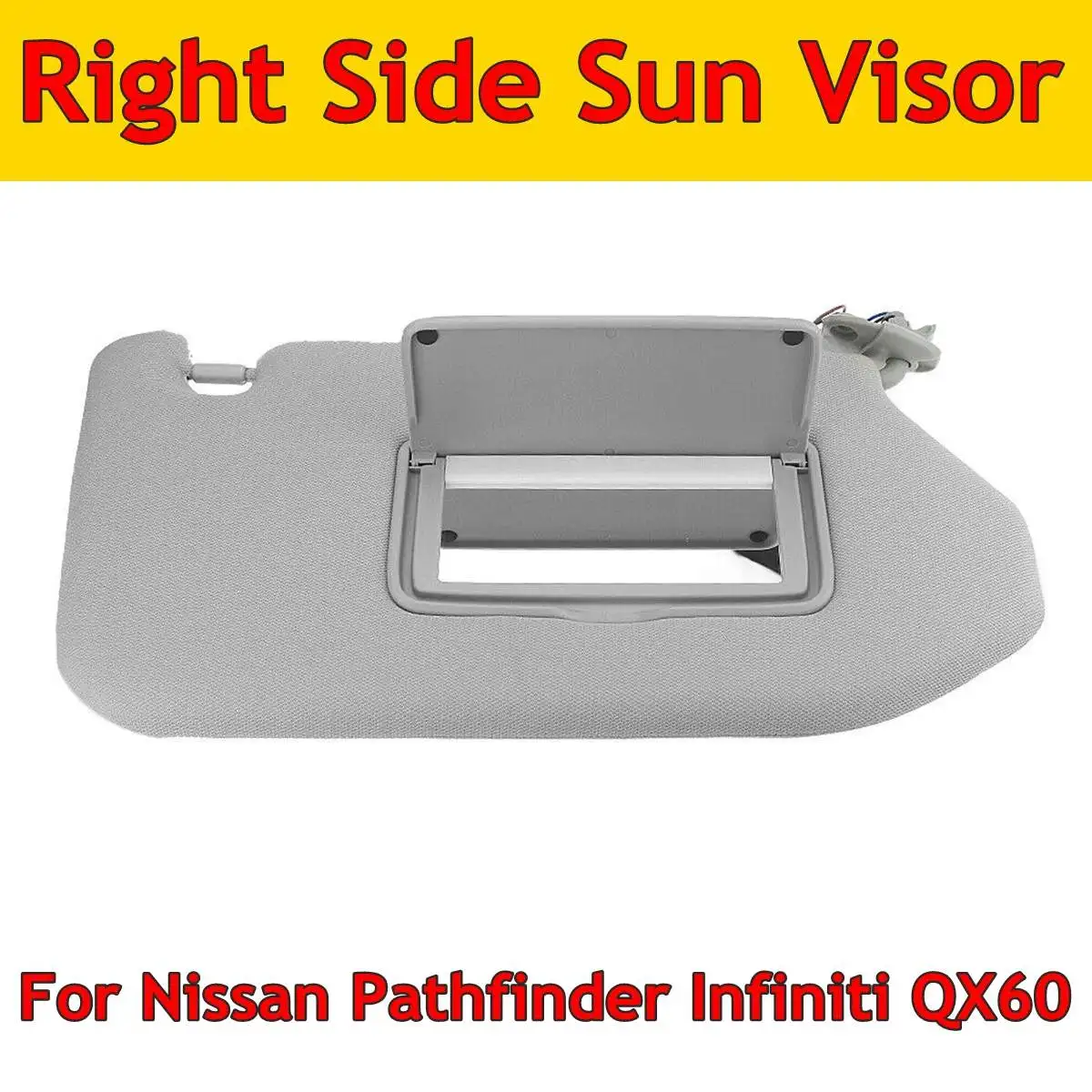 Серый Внутренний солнцезащитный козырек правый с зеркалом для Nissan Pathfinder для Pathfinder 2013- для Infiniti QX60