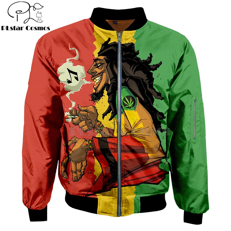 Bob marley weed 3D куртка бомбер с капюшоном для мужчин и женщин Новый Модный пуловер на