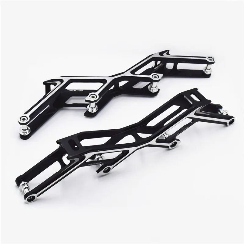 4 wheels Track Road Marathon Skating Frame 4X110mm 4X100 4X90 Inline Speed Skates Base Race Chassis M7 Alloy 190g Ultralight adult roller skates skate wheels kids roller shoes roller skate frame
