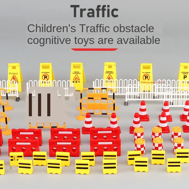 Toy Car-Accessories Traffic-Model Road-Sign City Parking-Script Educational-Toys Diy