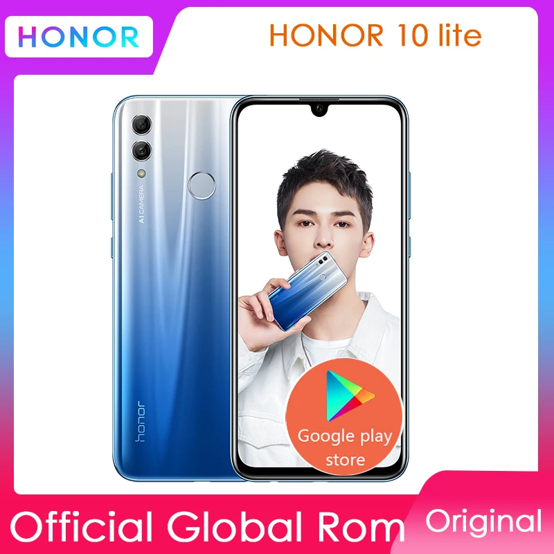 Оригинальный Honor 10 Lite 4G мобильный телефон Android 6.221FHD экран двойной шрифт задний 24MP