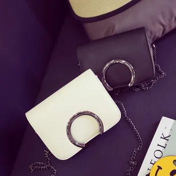 

Free shipping 2020 women PU handbags chain fashion flap semicircle sequined woman messenger bag Korean version shoulder bag Q4