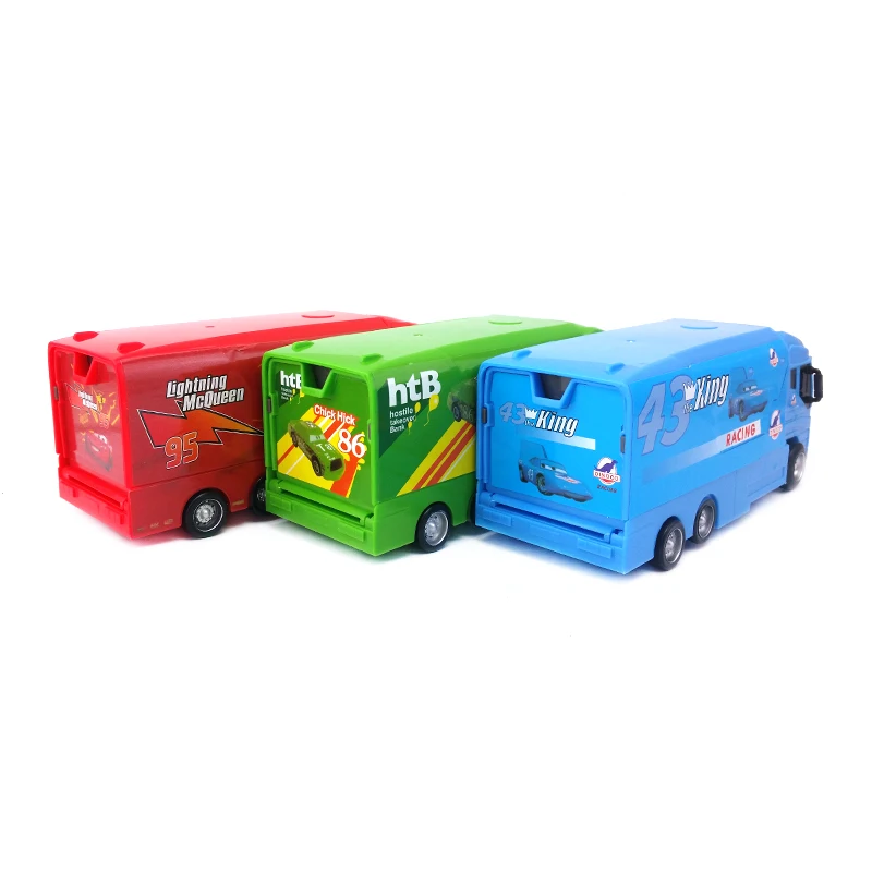 Disney «Тачки» Мак Lightning McQueen& Чико Хикс и король грузовик стреляющая игрушка автомобиль 1:55 Свободные детский подарок