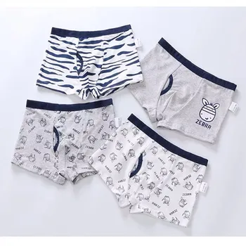 

1Pc Children Underwear Boys Boxer Shorts Kids Cartoon Panties Soft Baby Boys Boxer Teenage Underpants110-150cm