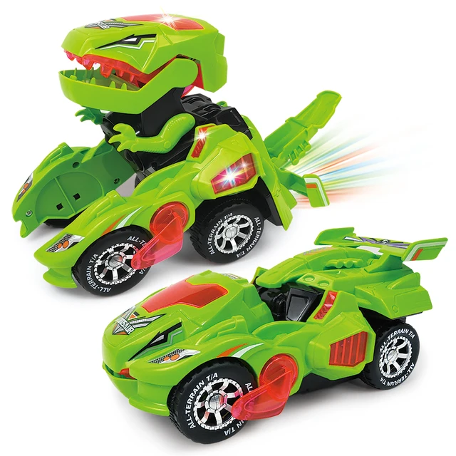 Newest Dino Deformation Car toy With Sound light Action Machine Armour Deform Dinosaur toys for Kids high quality 1