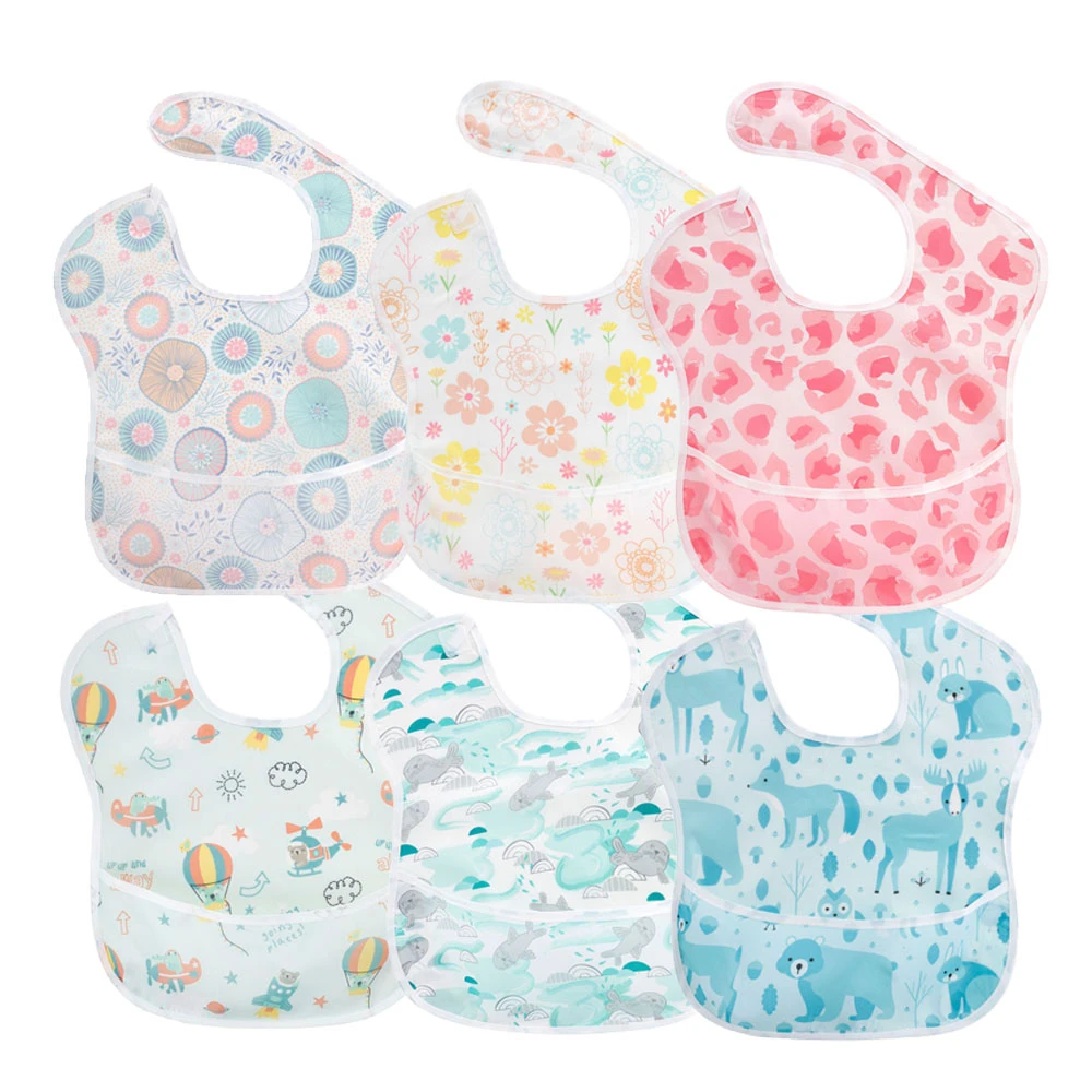baby stroller toys 1Pcs Baby Bibs TPU Waterproof Feeding Bibs Unisex Washable Fashion Bibs For Girls & Boys Stain and Odor Resistant baby accessories drawing	