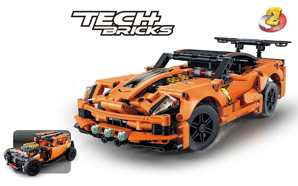 Technic Corvette ZR1 42093 строительные блоки комплекты кирпичей Классический создатель