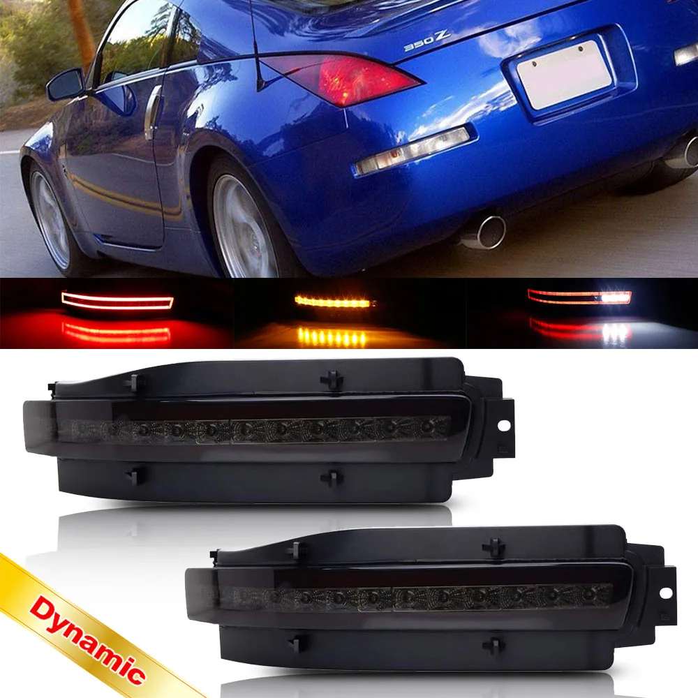Для 2003 09 Nissan 350Z Z33 2009 светодиодный в 1 светодиодная задняя фара сборе динамический