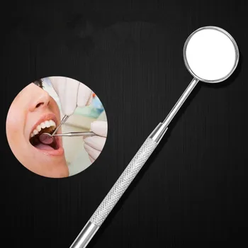 

Stainless Steel Dental Mirror Instruments Mouth Dentist Tooth Cleaning Inspection Teeth Whitening Examination Oral Hygiene Tool