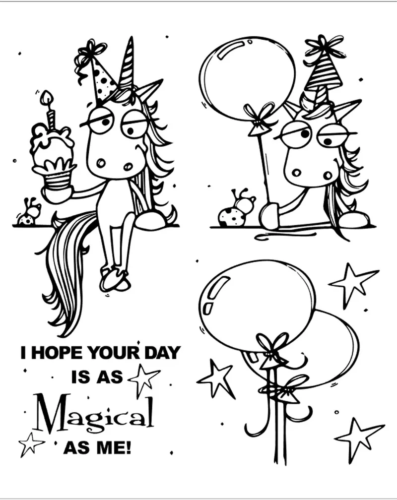 

10x8 animal Transparent Clear Stamps for Scrapbooking for DIY Card Making Cutting Crafts Stencil