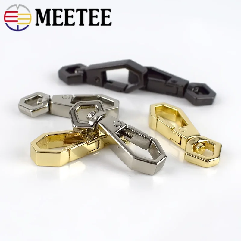 100pcs 7mm Bag Metal Buckles Cat Dog Collar Lobster Clasps Swivel Snap Hooks for Backpacks Straps KeyChain DIY Accessories
