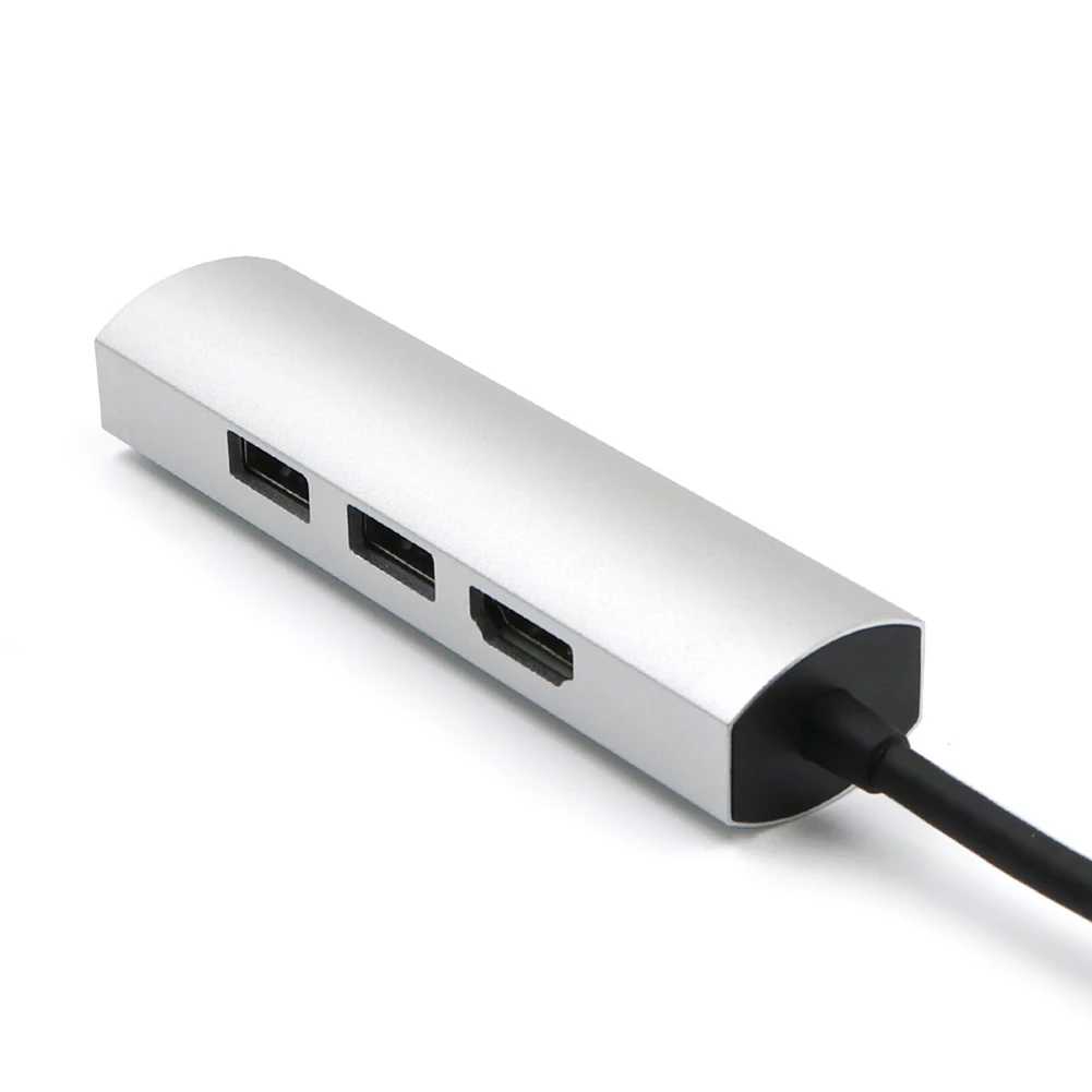USB C концентратор портативный type-C к USB 3,0 HDMI 4K переходник док-станция для MacBooPro HDMI аксессуары сплиттер 4 порта usb концентратор