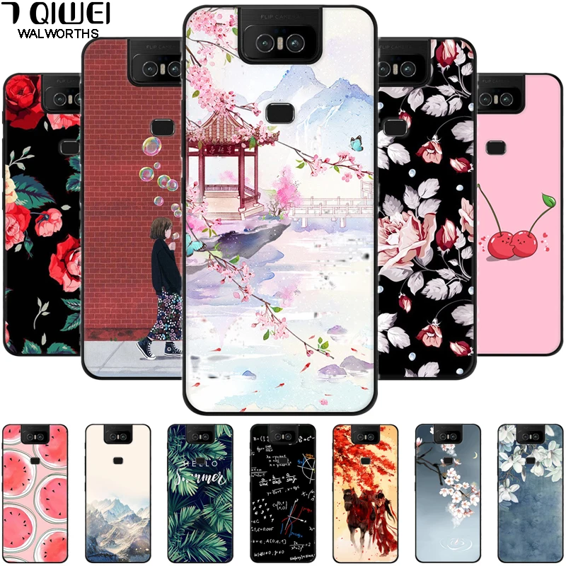 

For Asus ZenFone 6 2019 ZS630KL Case Soft Silicone Black Phone Cases For Asus ZenFone 6 ZS630KL Back Cover for Asus ZenFone6 6Z