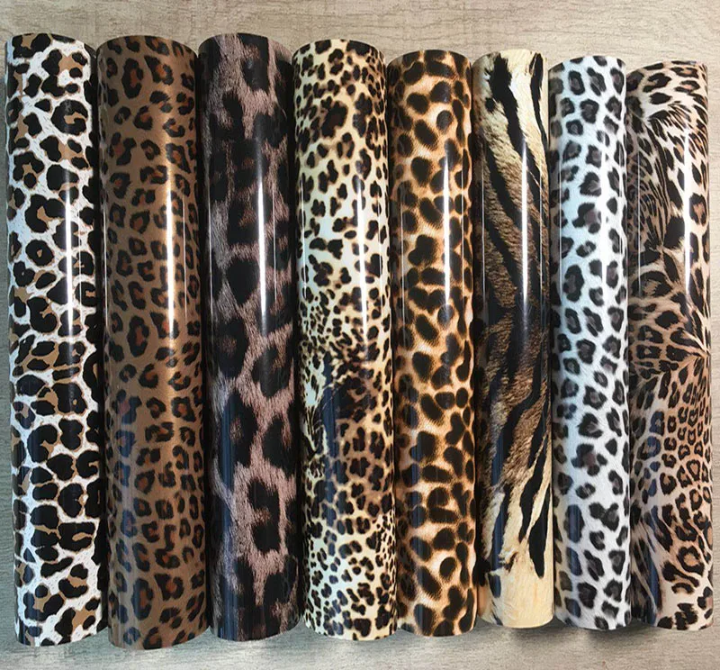 Free shipping 1 sheet 25cmx100cm Beautiful Color Leopard TPU Heat Transfer Vinyl Press Machine HTV Printing DIY cloth | Дом и сад