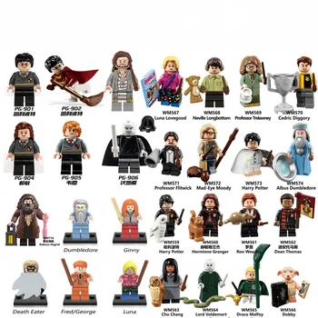 

Children Toys Magic Series Potter Cosplay Figures Hermione Luna Lord Voldemort Dumbledore Children Build Blocks Educational Toys