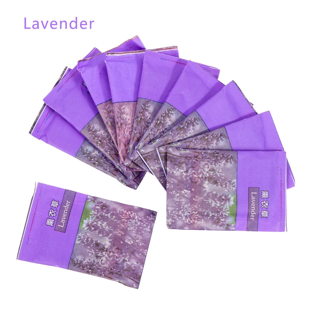 10 шт. ароматерапия мешок саше для одежды Ванная комната Туалет дезодорирующая бумага ароматизаторы специи сумки освежители воздуха товары для дома - Цвет: Lavender