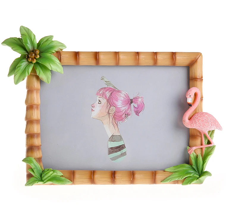 Nordic flamingo photo frame 02