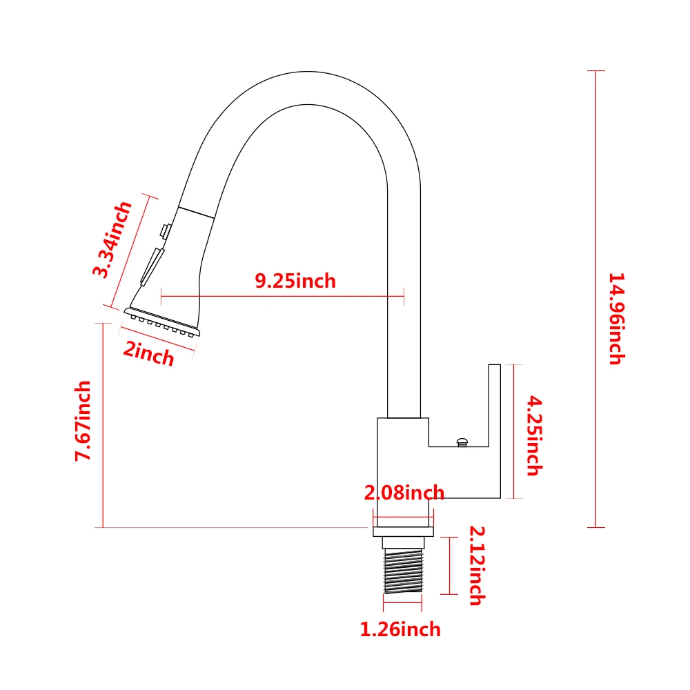 Robinet De Cuisine Extractible GRAFF Sospiro - Finition Nickel Satiné - 1 Trou - Neuf Open Box
