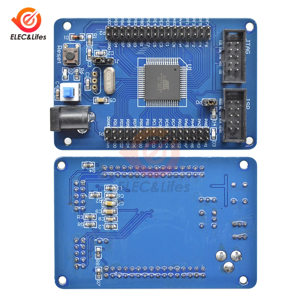 Плата разработки ATmega 128 ATMega128 AVR минимум ядро модуль ISP для Arduino|Детали и аксессуары
