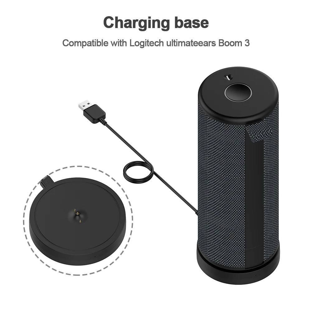 Desktop Charging Dock Station Cradle ABS Plastic Stand Pad Professional Speaker Charger for Logitech Ultimateears Boom |
