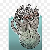 海洋怪物图片素材 海洋怪物背景图片 海洋怪物素材免费下载 Pngbag素材网