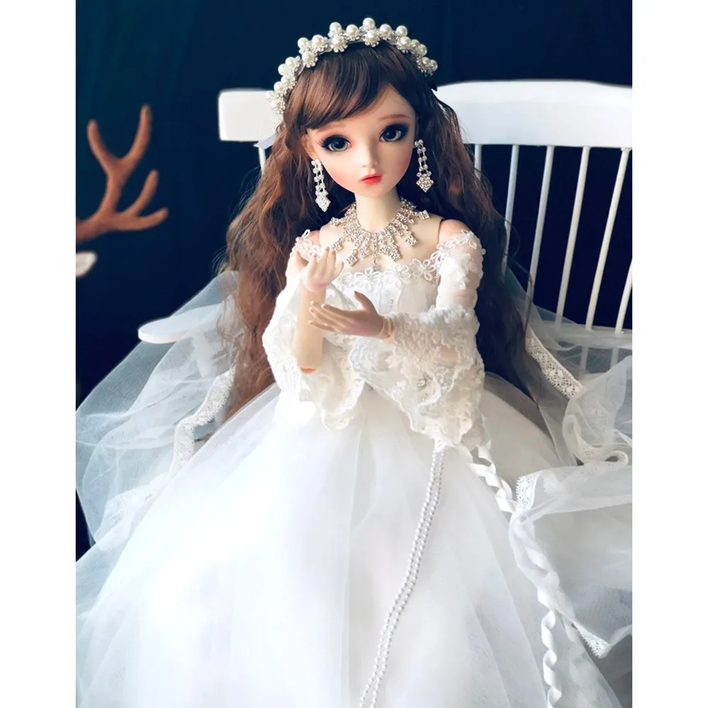 1/3 BJD Lifelik Dollse платье принцессы ручной работы макияж 60 см BJD sd имитация шарнирная кукла для девочек полный набор кукла для девочки подарок