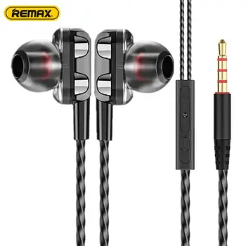 

Double-Action In-Ear Wired Earphones Fever-Level Hifi High-Quality Sound Comfortable To Wear Headset With Microphone