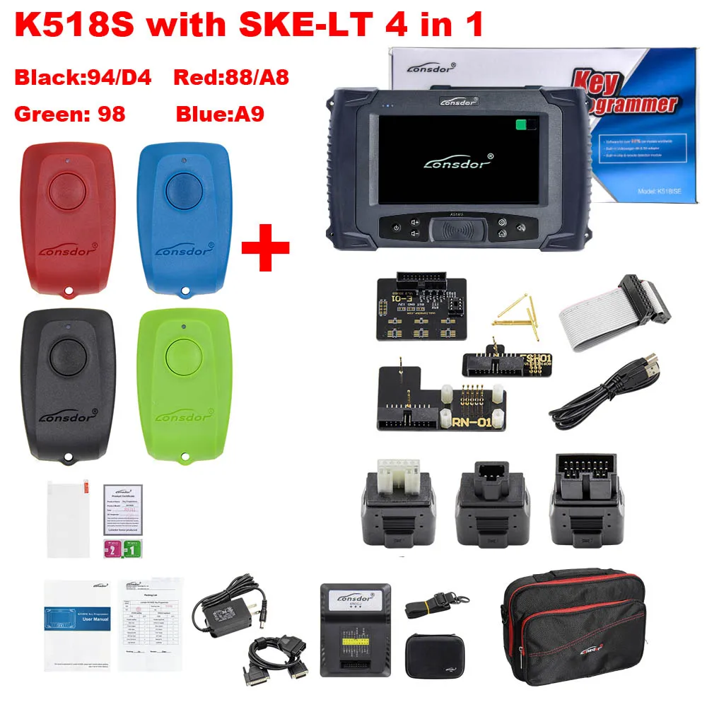 Программатор ключей LONSDOR K518S полный комплект K518 не нужны жетоны опдате онлайн