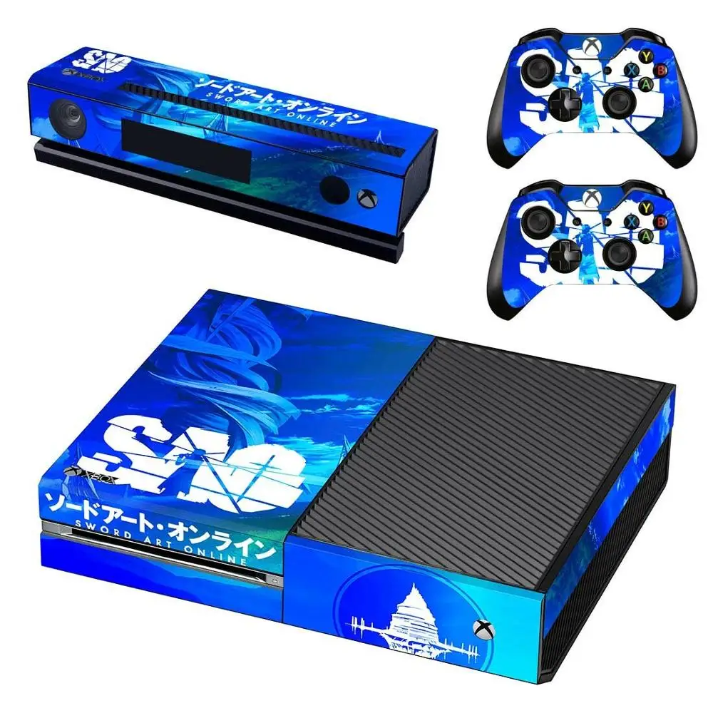 GSTM0903 Sword Art онлайн наклейка на кожу полное покрытие для Xbox One консоли и Kinect и 2 контроллера для Xbox One Наклейка на кожу - Цвет: GSTM0903