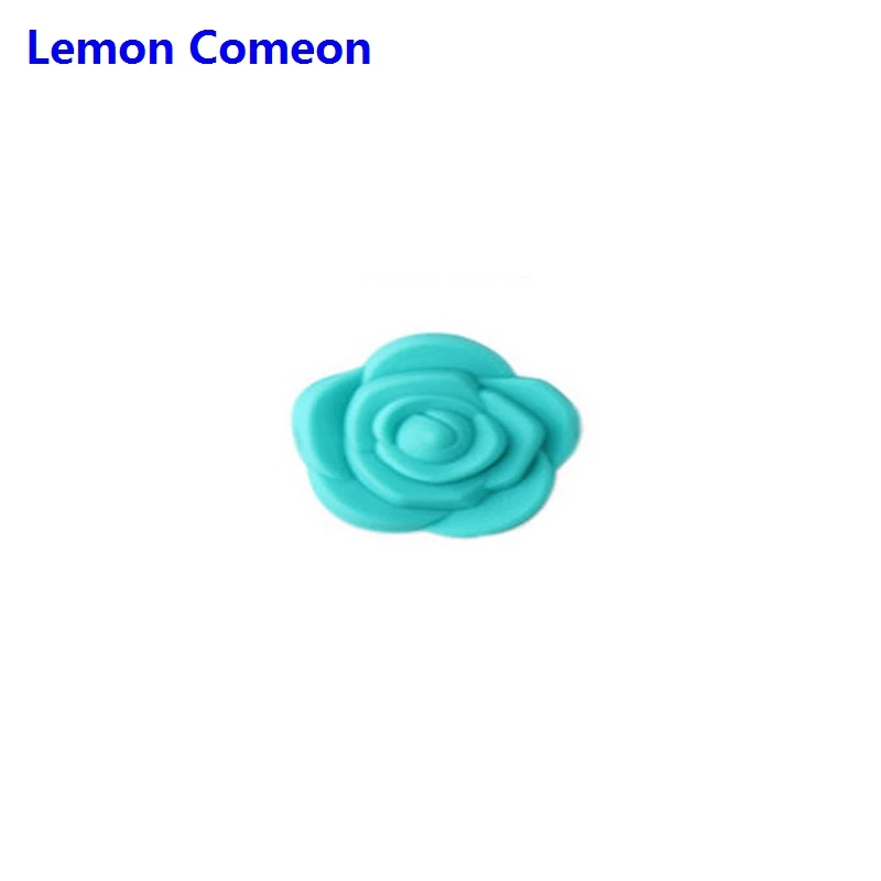 Lemon Come, 5 шт., силиконовые мини-бусины в виде розы, детские игрушки, Пищевая силиконовая прорезыватель, сделай сам, прорезыватель, ожерелье, ювелирное изготовление, цепочка-пустышка