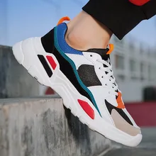 Новинка года; стильная Осенняя мужская обувь; трендовые спортивные кроссовки в Корейском стиле; спортивная обувь в стиле знаменитостей; модная обувь; INS Super Fire Dad; обувь