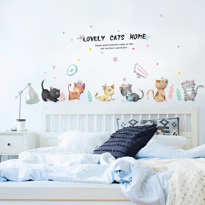 Sevimli Kedi Duvar Sticker Yatak Odasi Aksesuar Duvar Tablosu Bebek Oda Duvar Dekorasyonu Diy Cocuk Odasi Dekorasyon Duvar Kagidi Duvar Sanati Wall Stickers Aliexpress Sevimli Kedi Duvar Sticker Yatak Odasi Aksesuar Duvar Tablosu Bebek Oda Duvar Dekorasyonu Diy Cocuk Odasi Dekorasyon Duvar Kagidi Duvar Sanati Wall Stickers Aliexpress
